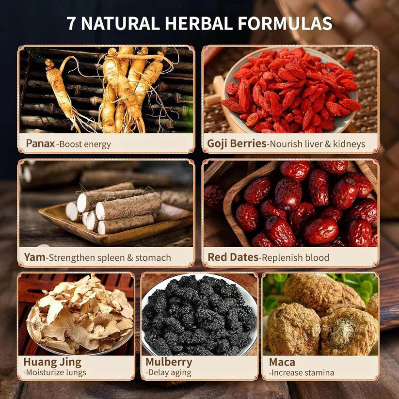 👑LAST DAY UP TO 70% off!-Ancient Warrior’s Brew – Ginseng Mulberry Herbal Tea for Strength & Focus