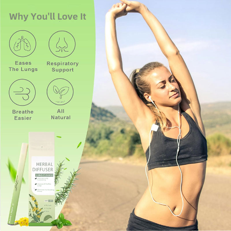 Breathe Qooes™ Mullein Relaxation Stick – Soothes Lungs, Detoxifies, Freshens Breath