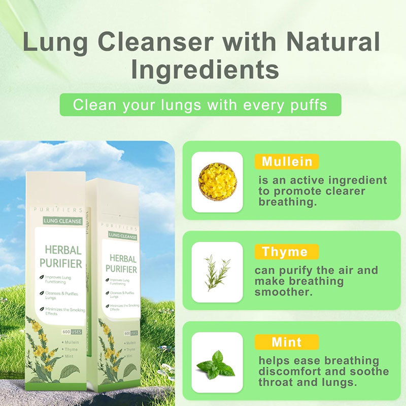 Breathe Qooes™ Mullein Relaxation Stick – Soothes Lungs, Detoxifies, Freshens Breath
