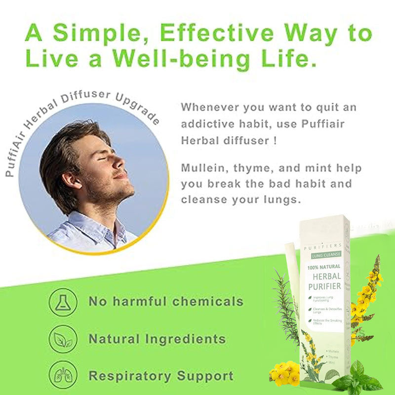 Breathe Qooes™ Mullein Relaxation Stick – Soothes Lungs, Detoxifies, Freshens Breath